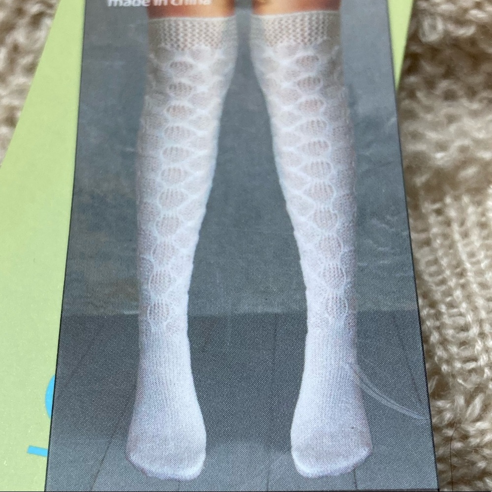 Lemon Over The Knee Socks